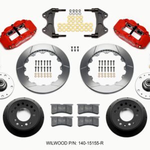 Wilwood Narrow Superlite 6R Front Hub Kit 12.88in Red WWE ProSpindle (5x4.75in 5x5.00in Hub)