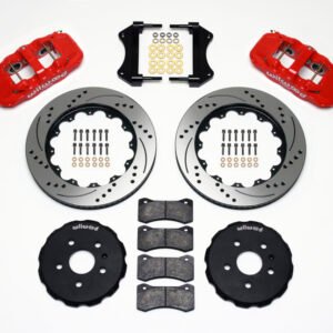 Wilwood AERO6 Front Hat Kit 14.25 Drilled Red 2010-2015 Camaro