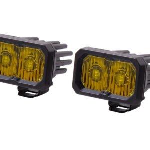 Diode Dynamics Stage Series 2 In LED Pod Sport - Yellow Driving Standard ABL (Pair)