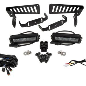 Diode Dynamics 18-21 Jeep JL Wrangler/Gladiator SS6 Cowl LED Bracket Kit - White Driving