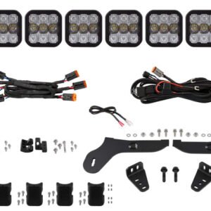 Diode Dynamics 17-20 Ford Raptor SS5 Grille CrossLink Lightbar Kit Sport - White Combo