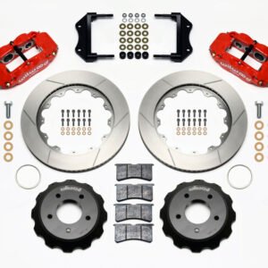 Wilwood Narrow Superlite 6R Front Hat Kit 14.00in Red 84-87 Corvette C4