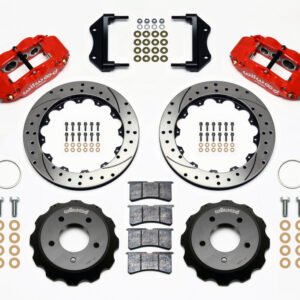 Wilwood Narrow Superlite 6R Front Hat Kit 12.88in Drilled Red 84-87 Corvette C4