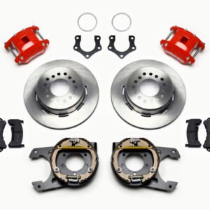 Wilwood D154 P/S Park Brake Kit Red Mopar/Dana 2.36in Off w/Snap Ring Bearing