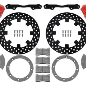 Wilwood 17-21 Can-Am X3RS Red 6-Piston Front Kit 11.25in - Drilled Rotors