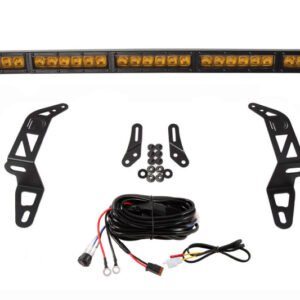 Diode Dynamics 18-21 Jeep JL Wrangler/Gladiator SS30 Bumper Bracket Kit - Amber Driving (Single)