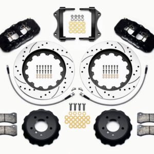 Wilwood AERO6 Front Hat Kit 15.00 Drilled 2007-2011 BMW E90 Series w/Lines