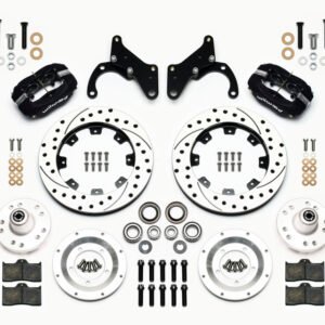 Wilwood Forged Dynalite Front Kit 12.19in Drilled 65-68 Chevy Impala -Drum Spindle