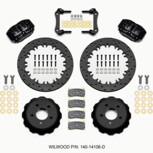 Wilwood Dynapro Radial Rear Drag Kit 12.90in Drilled 15-23 Mustang