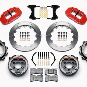 Wilwood Narrow Superlite 4R Rear P-Brk Kit 12.88in Red Strange Eng Floater 3.49in Offset