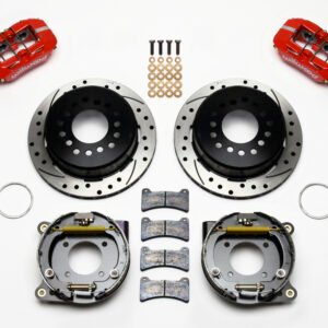 Wilwood Dynapro Low-Profile 11.00in P-Brake Kit Drill-Red BOP Axle 2.75in Bearing 2.75 Offset