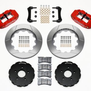 Wilwood Narrow Superlite 6R Front Hat Kit 14.00in Red 2005-up Corvette C6