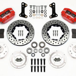 Wilwood Dynapro Dust-Boot Front Kit 11.00in Drilled Red 67-69 Camaro 64-72 Nova Chevelle