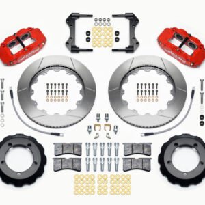 Wilwood Narrow Superlite 4R Front Hat Kit 14.00in Red 66-75 Ford Bronco Dana 30/44 w/Lines