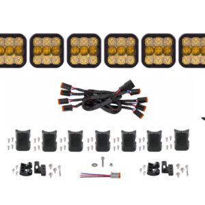 Diode Dynamics SS5 Sport Universal CrossLink 8-Pod Lightbar - Yellow Combo