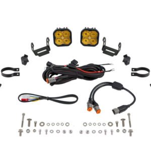 Diode Dynamics SS3 LED Bumper 2 In Roll Bar Kit Pro - Yellow SAE Fog (Pair)