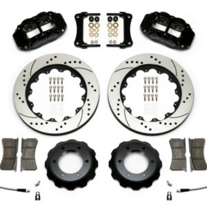 Wilwood Narrow Superlite Black 6R Front Kit 14in Drilled Rotor w/ Lines 05-15 Toyota Tacoma