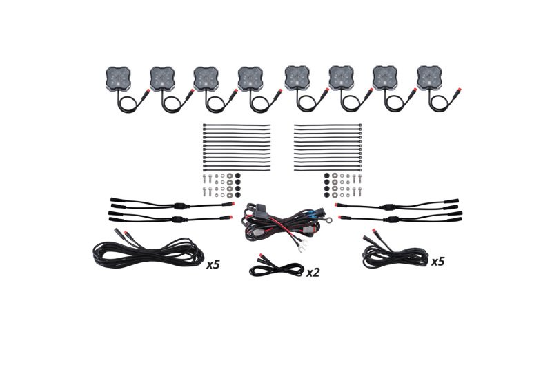 Diode Dynamics RGBW Rock Light Installer Kit (8-pack)