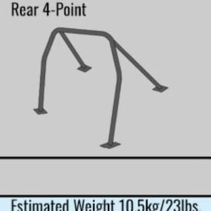 Cusco D1 Chromoly 2-Pssgr 4-PT REAR Roll Cage 05-07 Mitsubishi Lancer Evo IX (S/O/No Cancel)CUS BLUE