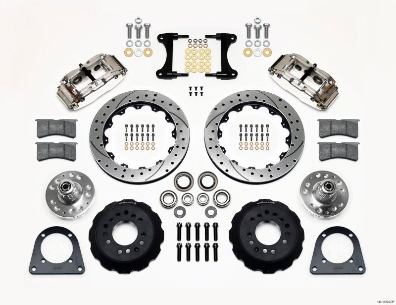 Wilwood Narrow Superlite 6R Front Hub Kit 12.88in Drill Pol TCI-IFS 71-78 (Pinto Based)
