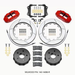 Wilwood Narrow Superlite 4R Rear Kit 14.00in Red 2007-up Jeep JK w/Lines