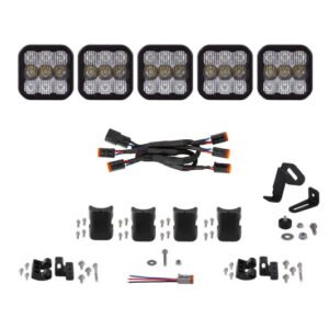 Diode Dynamics SS5 Pro Universal CrossLink 5-Pod Lightbar - White Combo