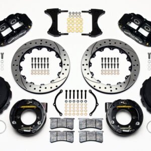 Wilwood Narrow Superlite 4R Rear P-Brk Kit 12.88in Drilled 2005-2014 Mustang