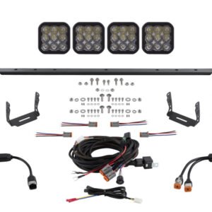 Diode Dynamics 14-23 Toyota 4Runner SS5 Stealth Grille LED 4-Pod Kit Sport - White Driving