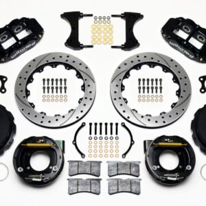 Wilwood Narrow Superlite 4R Rear P-Brk Kit 12.88in Drilled Small Ford 2.66in Offset