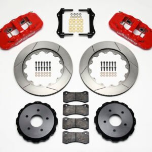 Wilwood AERO4 Rear Kit 14.00in Red 97-04 Corvette C5/Z06 05-13 C6