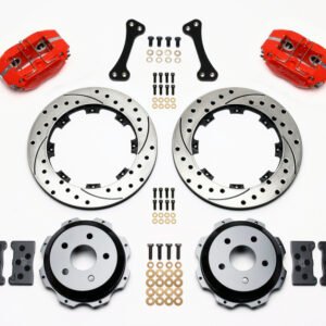 Wilwood Dynapro Rear Kit 12.19in Drilled Red Subaru Impreza WRX
