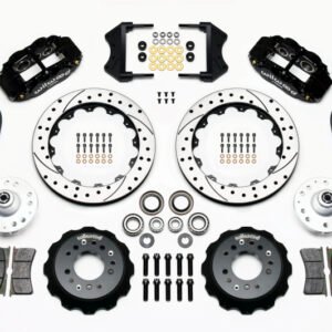 Wilwood Narrow Superlite 6R Front Hub Kit 12.88in Drilled 1965-1969 Mustang Drum Spindle