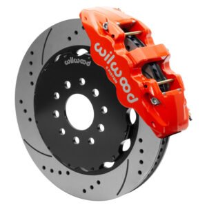Wilwood AERO6 Front Big Brake Kit 14.00in Drilled Red Rotor - 97-13 Chevrolet Corvette C5/C6/Z06