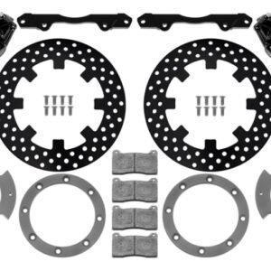 Wilwood 17-21 Can-Am X3RS Black 6-Piston Rear Kit 11.25in - Drilled Rotors