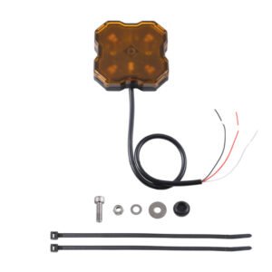 Diode Dynamics Stage Series Single Color LED Rock Light - Amber Hookup (one)