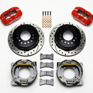Wilwood Dynapro Low-Profile 11.00in P-Brake Kit Drill-Red Chevy C-10 2.42 Offset 5-lug