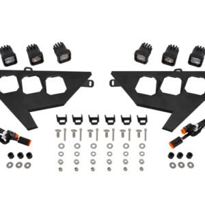 Diode Dynamics 20-Present Polaris RZR C1 Headlamp Kit Sport - White ABL (Pair)