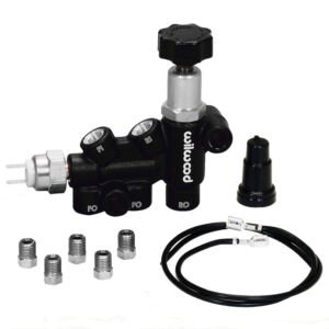 Wilwood Proportioning Valve - Knob Adjust 3/8-24 IF Combo w/ switch