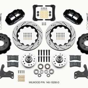 Wilwood Narrow Superlite 6R Front Hub Kit 14.00in Drilled 65-72 CDP C Body -Drum