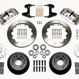 Wilwood Narrow Superlite 6R Front Hub Kit 12.88in Polished 74-80 Pinto/Mustang II Disc Spindle only