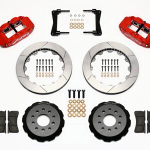 Wilwood Narrow Superlite 6R Front Hat Kit 13.06in Red 2005-2014 Mustang