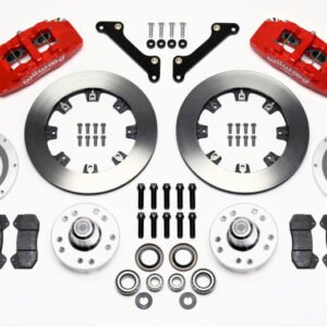 Wilwood Dynapro 6 Front Hub Kit 12.19in Drilled Red 79-81 Camaro