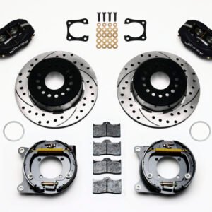 Wilwood Forged Dynalite P/S Park Brake Kit Drilled Chevy 12 Bolt-Spec 3.15in Bearing Staggered mt