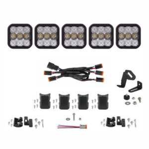 Diode Dynamics SS5 Sport Universal CrossLink 5-Pod Lightbar - White Combo