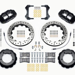 Wilwood Narrow Superlite 4R Front Hat Kit 12.88in Drilled 66-75 Ford Bronco Dana 30/44 w/Lines