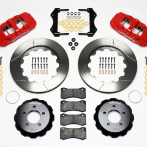 Wilwood AERO6 Front Hat Kit 14.25 Red 2006-10 Magnum/Challenger/Charger/300C