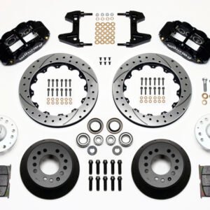 Wilwood Narrow Superlite 6R Front Hub Kit 12.88in Drilled 74-80 Pinto/Mustang II Disc Spindle only