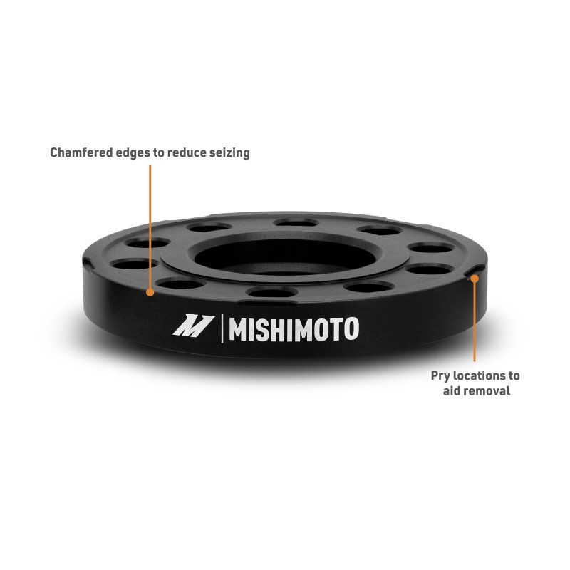Mishimoto Wheel Spacers - 5x112 - 66.5 - 15 - M14 - Black