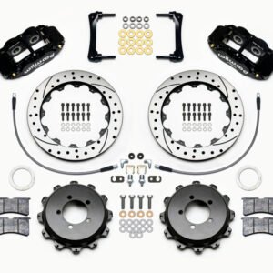 Wilwood Narrow Superlite 4R Rear Kit 12.88in Drilled 2008-2012 Subaru WRX w/Lines