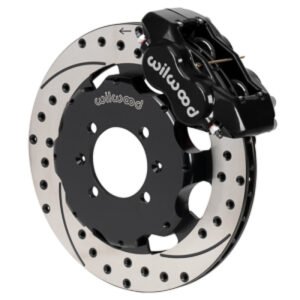 Wilwood Forged Dynalite Front Hat Kit 11.75in SRP Drilled/Slotted Rotor Black Caliper 16+ Miata